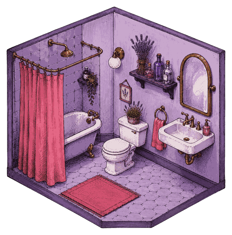 bathROOMs, the Lavender room